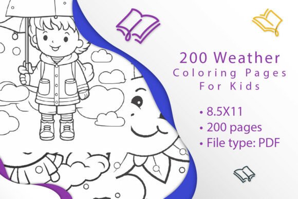 200 Weather Coloring Pages for Kids