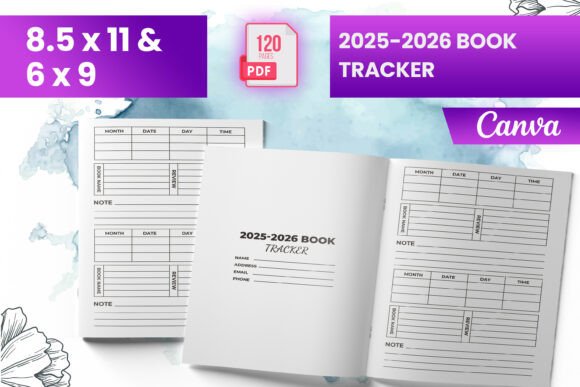 2025-2026 Book Tracker KDP