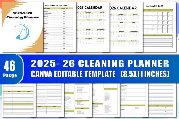 2025-2026 Cleaning Planner: A Comprehensive Tool for Productivity and Organization