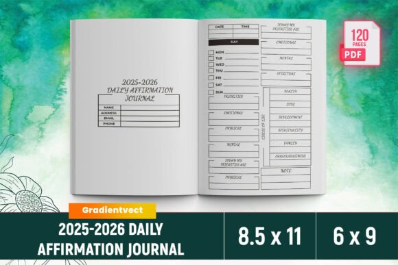 2025-2026 Daily Affirmation Journal: A Powerful Tool for Mindset Transformation