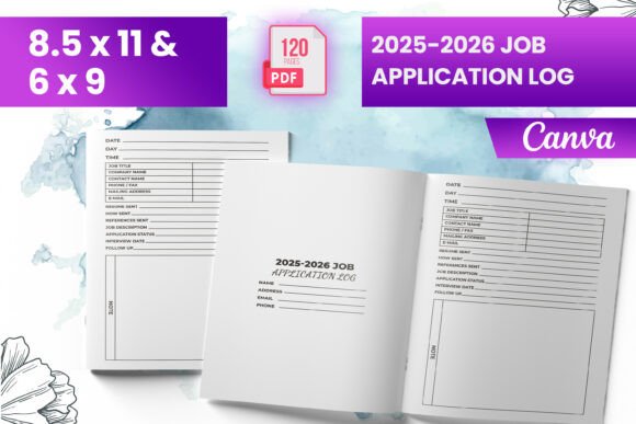 2025-2026 Job Application Log KDP