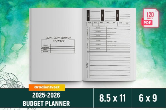 2025-2026 KDP Budget Planner Canva Template: A Must-Have Tool for Amazon KDP Authors