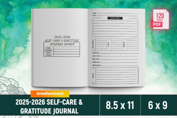 2025-2026 Self-care Gratitude Journal: A Practical Guide to Mindful Reflection and Daily Wellness