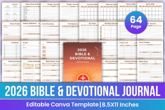 2026 Bible Devotional Journal Canva: A Tool for Spiritual Growth and Daily Reflection