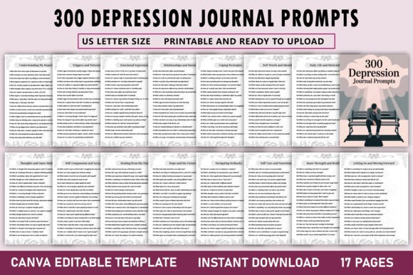 300 Depression Journal Prompts: A Powerful Tool for Emotional Healing