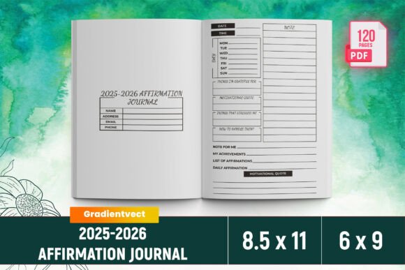 KDP 2025-2026 Affirmation Journal Canva: A Practical Resource for Content Creators