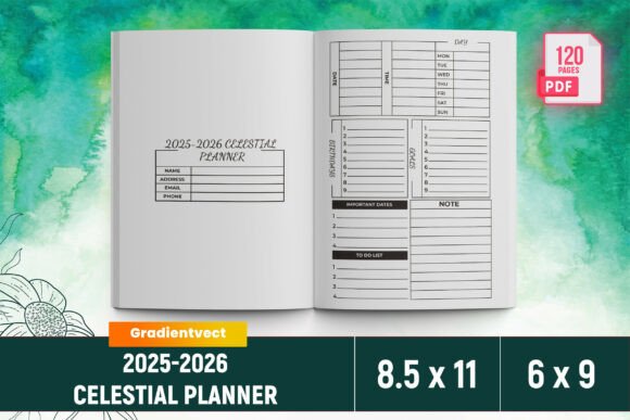 KDP 2025-2026 Celestial Planner Canva: A Creative Solution for Content Creators