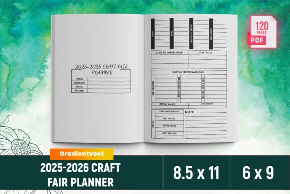KDP 2025-2026 Craft Fair Planner Canva
