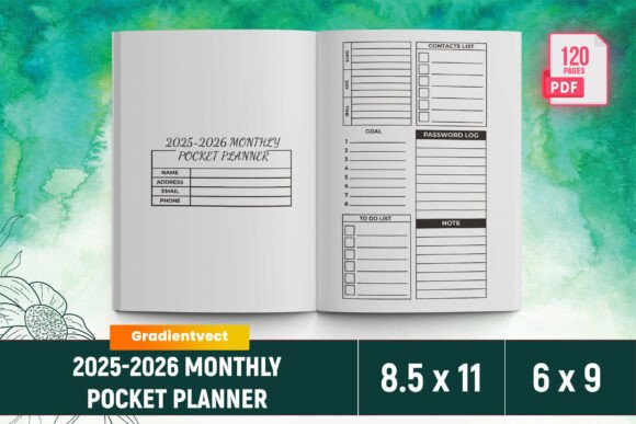 KDP 2025-2026 Monthly Pocket Planner: A Practical Tool for Productivity