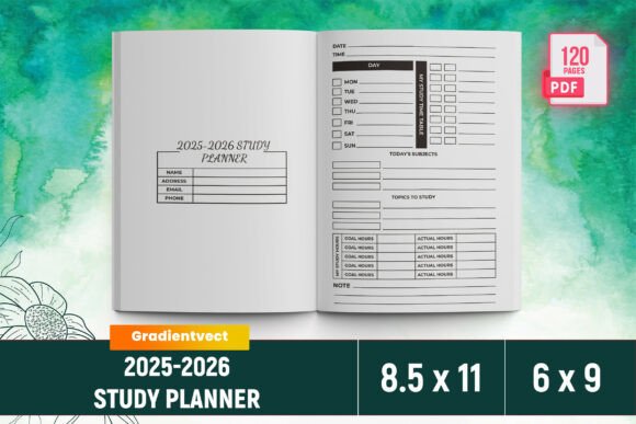 KDP 2025-2026 Study Planner Canva