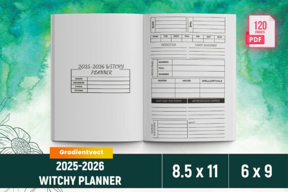 KDP 2025-2026 Witchy Planner Canva: A Practical Tool for Creative and Productive Planning