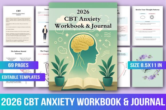 Mastering Anxiety with the 2026 CBT Anxiety Workbook Journal