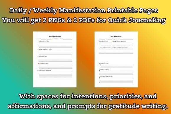Mastering Daily and Weekly Manifestation with the Daily Weekly Manifestation Printable KDP