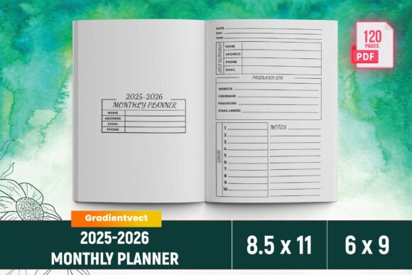 Mastering Your Creative Workflow with the KDP 2025-2026 Monthly Planner Canva