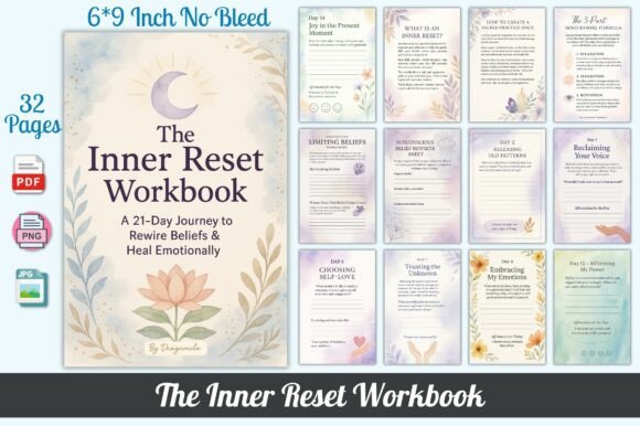 The Inner Reset Workbook: A Gentle Path to Reconnecting with Yourself