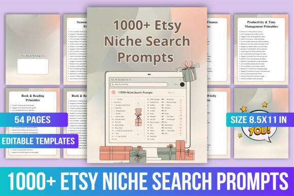 Unlock Etsy Success with 1,000 Niche Search Prompts